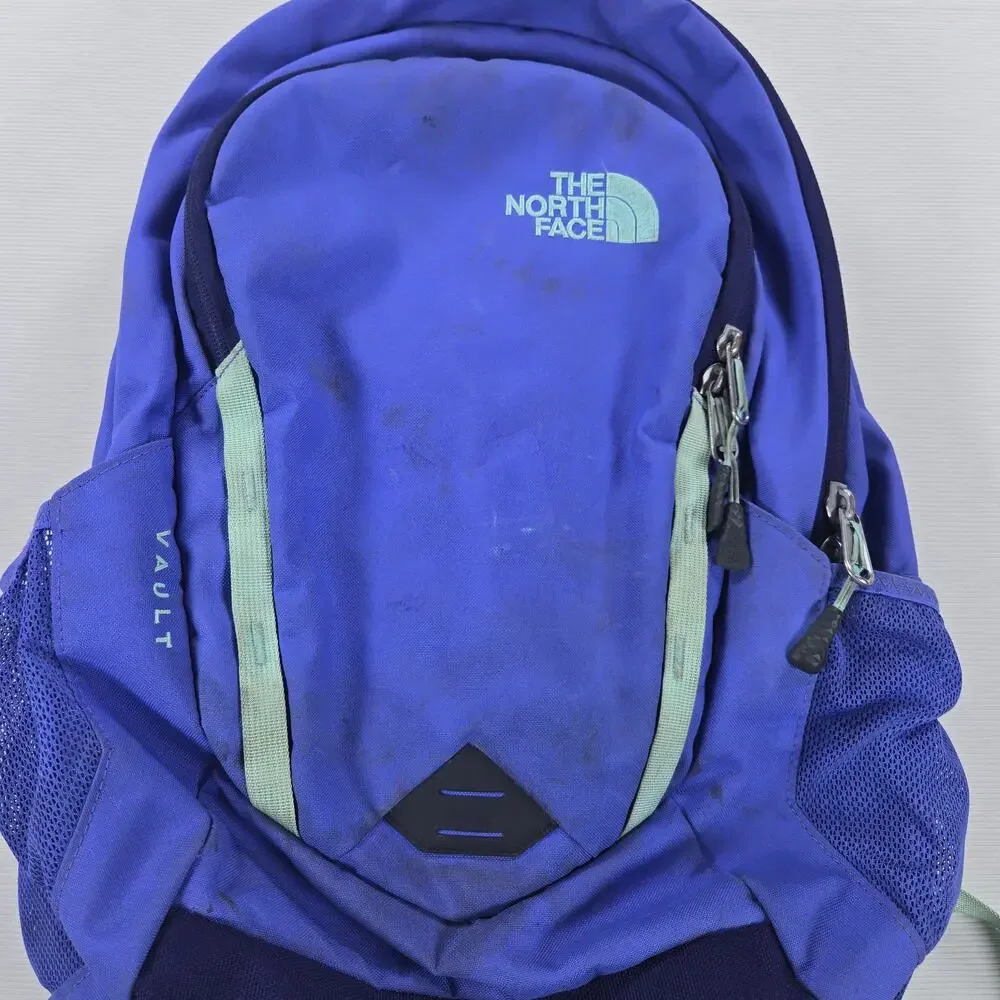 The North Face Vault Purple Teal School Work‎ Travel Flex Vent Backpack